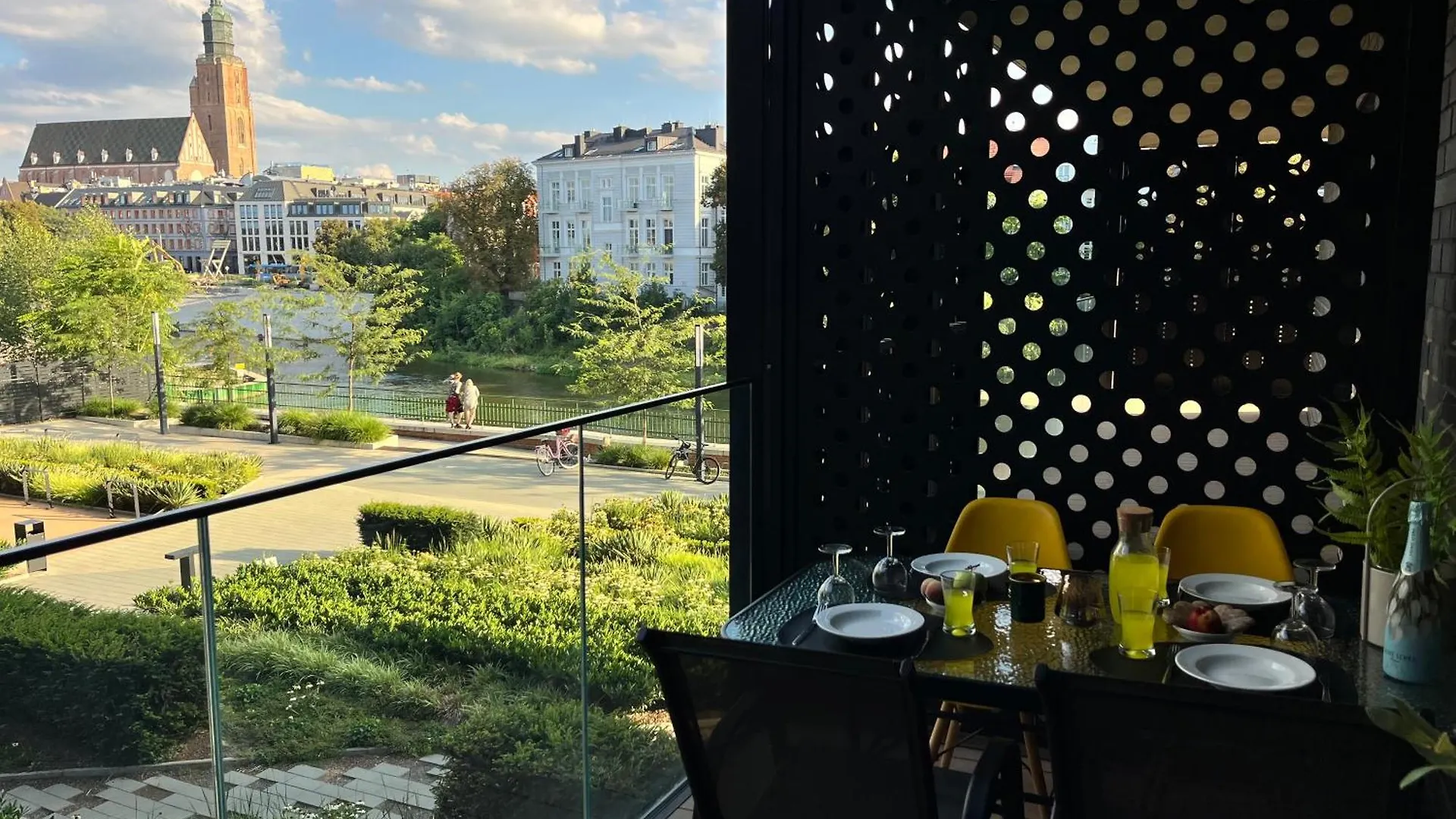 Apartament Z Tarasem I Widokiem Na Rzeke Wroapart-Pl - Apartment With Terrace And River View Wroapart Wroclaw Polonya